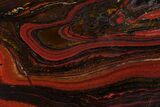 Polished Tiger Iron Stromatolite Slab - Billion Years #162102-1
